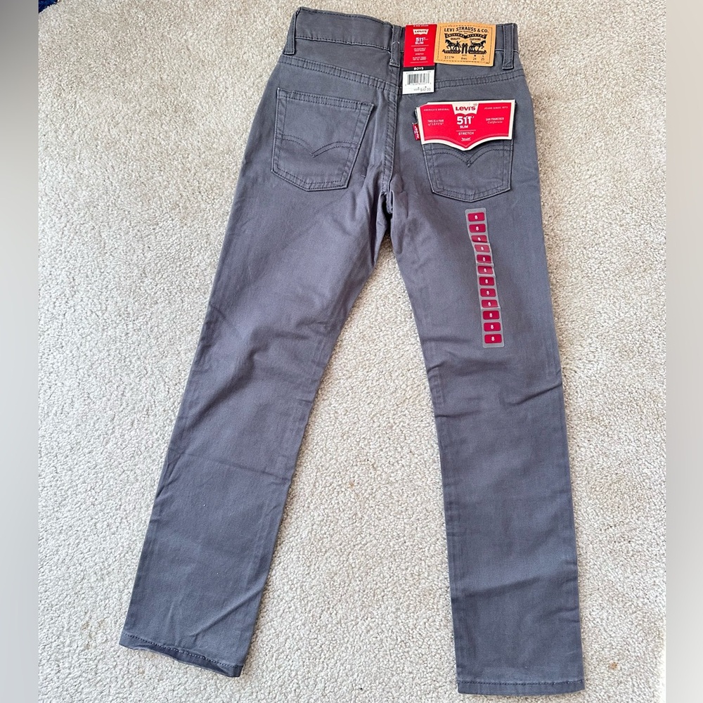 Levi Strauss Boy's Adjustable Waistband 511 Slim Fit Stretch  Jean